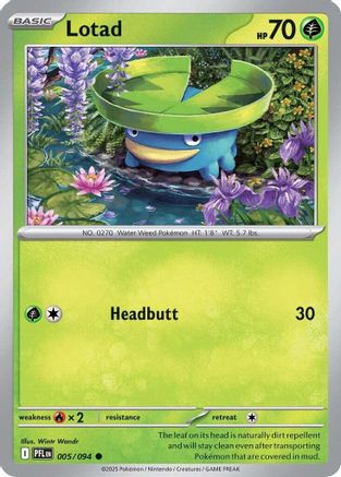 Lotad 005/094 ME02 Phantasmal Flames - Common
