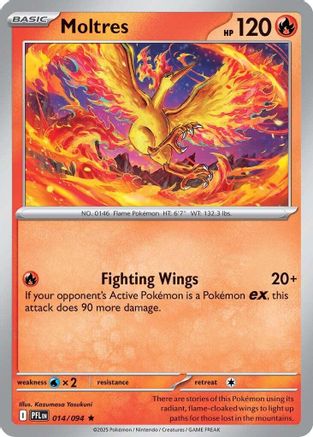 Moltres 014/094 ME02 Phantasmal Flames - Holo Rare