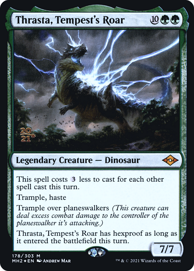 Thrasta, Tempest's Roar (PRE-178S) - Modern Horizons 2 Promos Foil