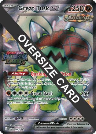 Great Tusk ex 072 - Holofoil Jumbo Cards - Promo
