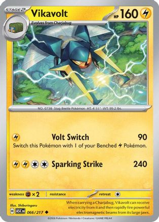 Vikavolt 066/217 - Reverse Holofoil ME Ascended Heroes - Uncommon