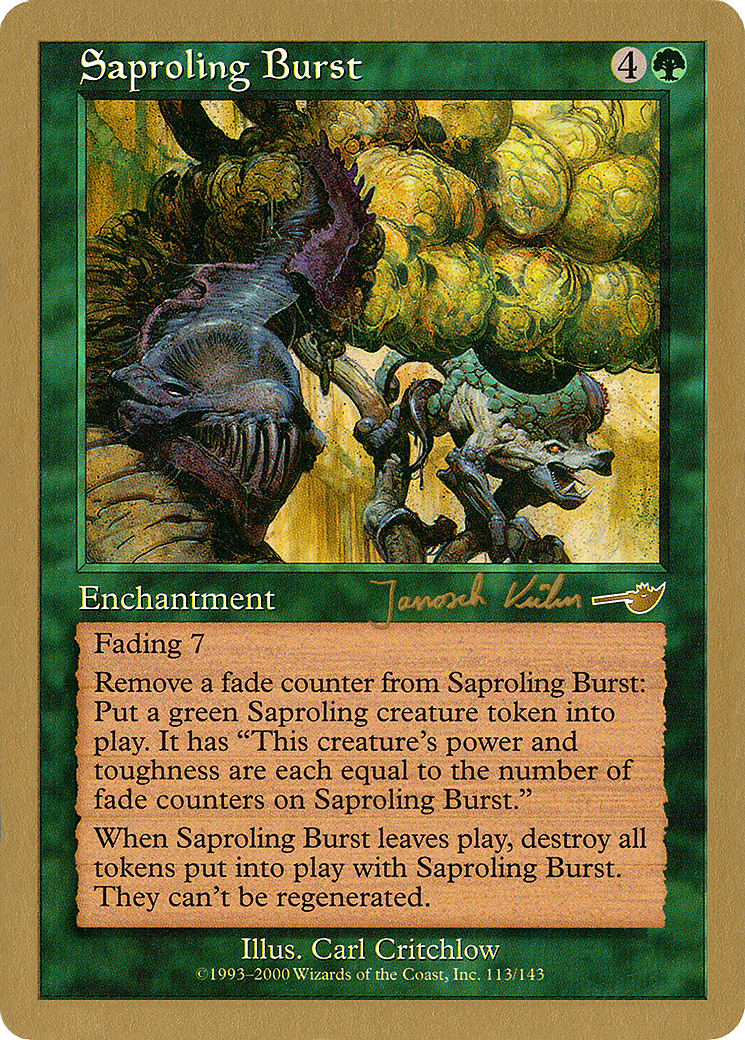 Saproling Burst - 2000 Janosch Kuhn (NMS) (WCD-) - World Championship Decks 2000