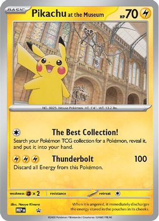 Pikachu at the Museum プロモカード Pikachu at the Museum Jumbo Cards - Promo – Double Sleeved