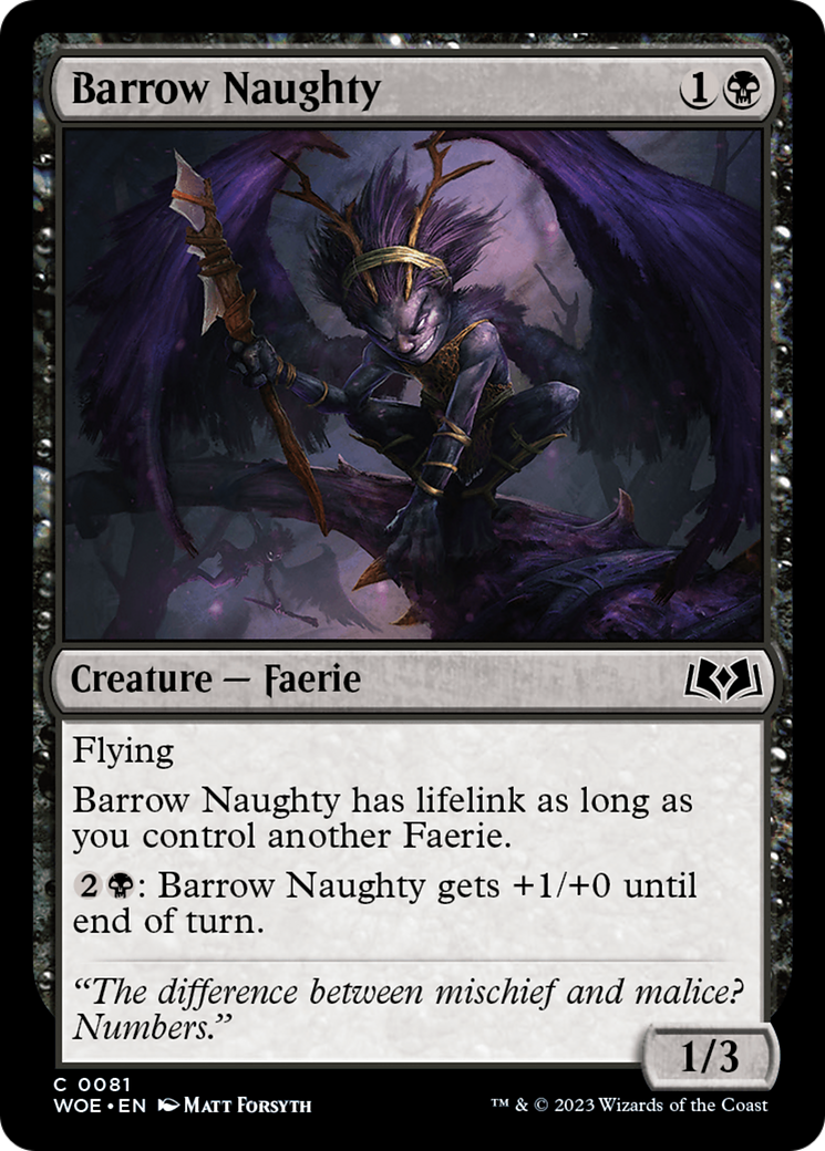 Barrow Naughty (WOE-081) - Wilds of Eldraine Foil