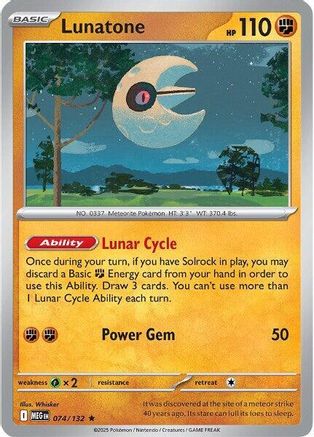 Lunatone 074/132 Deck Exclusives - Rare