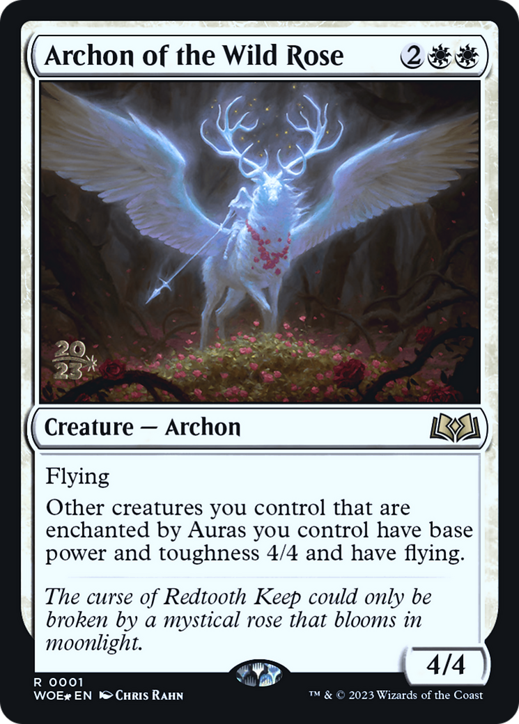 Archon of the Wild Rose (PRE-01S) - Wilds of Eldraine Promos Foil