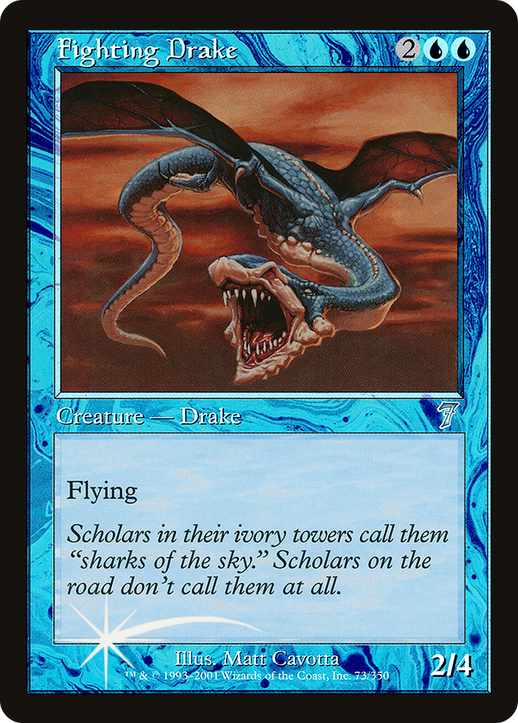 Fighting Drake (7ED-73★) - Seventh Edition Foil