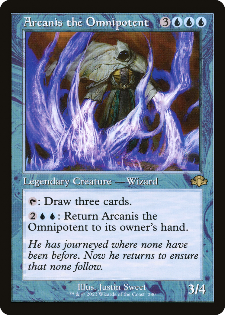 Arcanis the Omnipotent (Retro Frame) (DMR-280) - Dominaria Remastered Foil