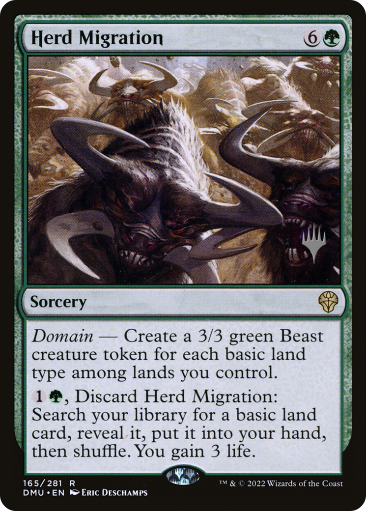 Herd Migration (PPDMU-165P) - Dominaria United Promos Foil