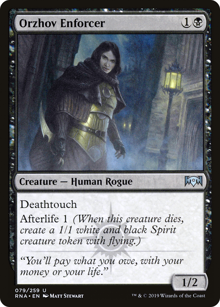 Orzhov Enforcer (RNA-079) - Ravnica Allegiance Foil