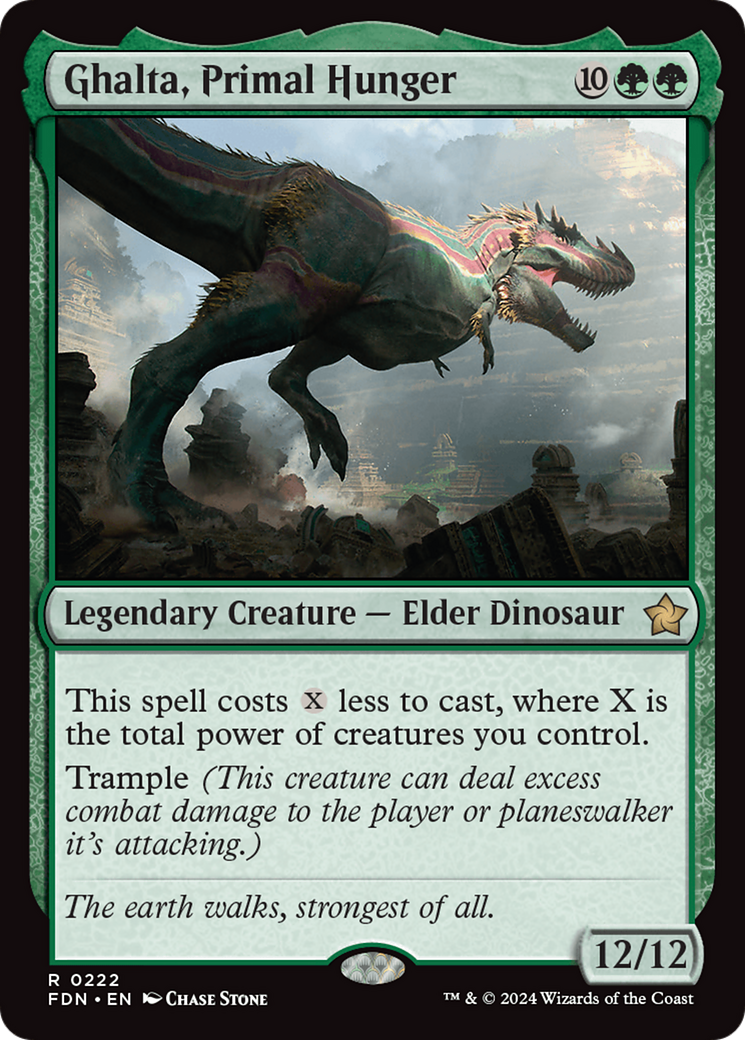 Ghalta, Primal Hunger (FDN-222) - Foundations Foil