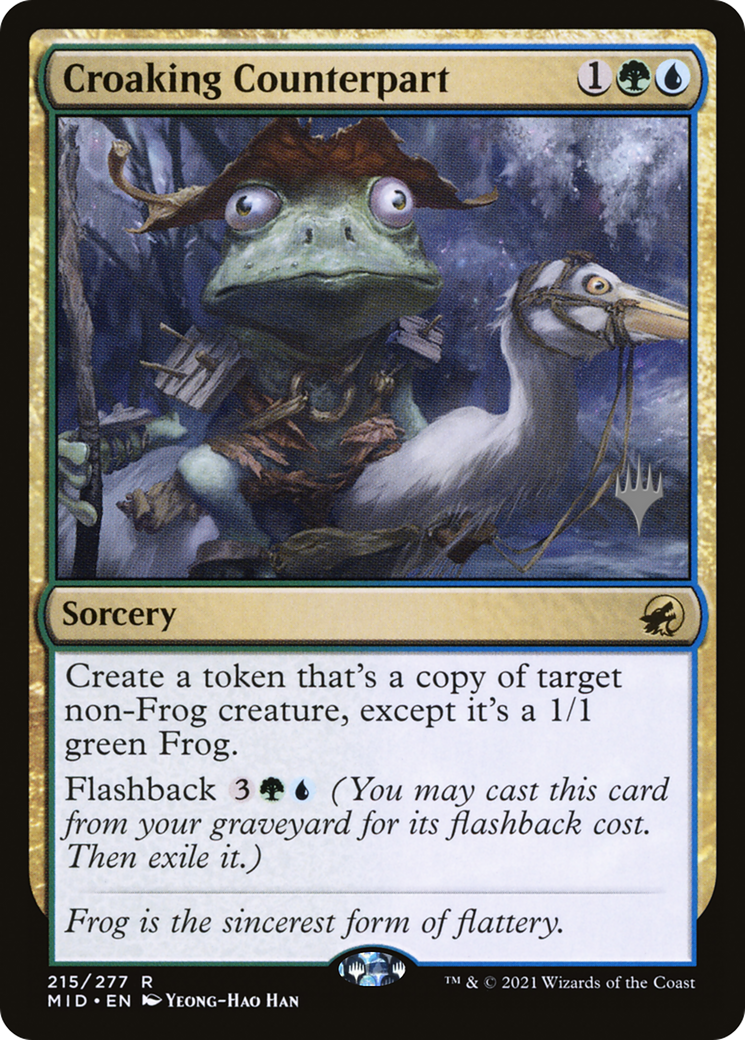 Croaking Counterpart (PPMID-215P) - Innistrad: Midnight Hunt Promos