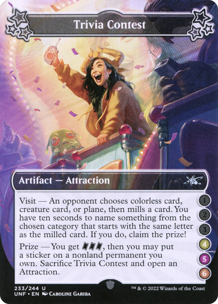 Trivia Contest (4-5-6) (UNF-233F) - Unfinity Foil