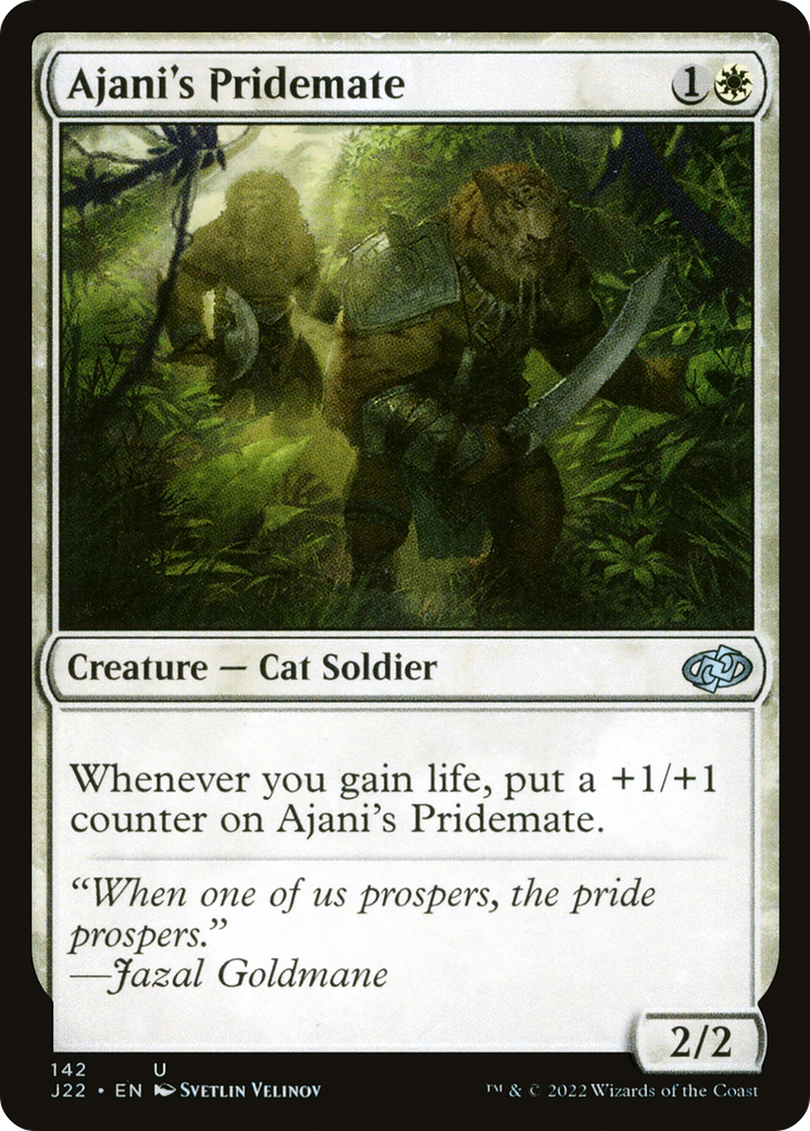 Ajani's Pridemate (J22-142) - Jumpstart 2022