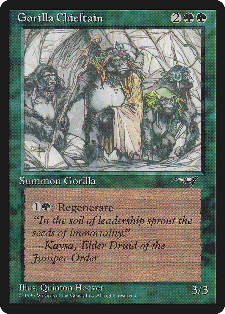 Gorilla Chieftain (4 Gorillas) (ALL-94B) - Alliances