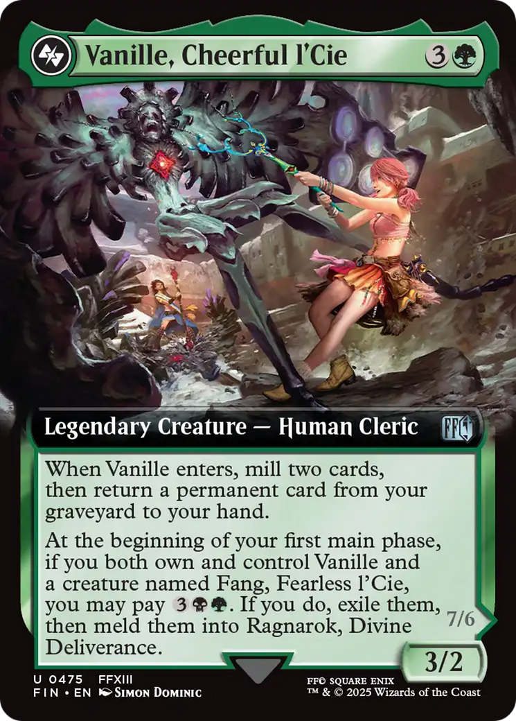 Vanille, Cheerful l'Cie (FIN-475) - FINAL FANTASY: (Extended Art) Foil