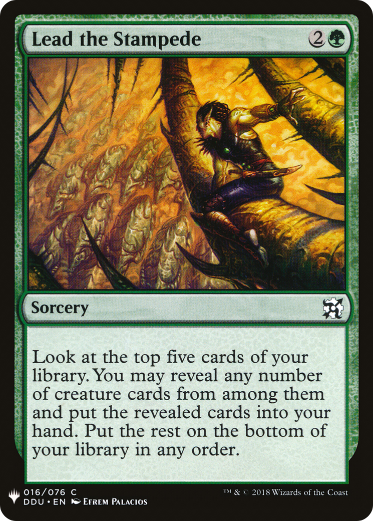 Lead the Stampede (LIST-DDU-16) - The List