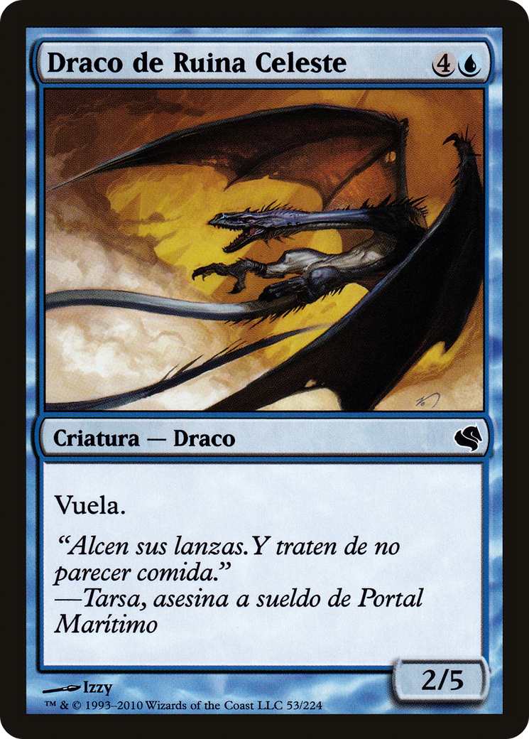 Sky Ruin Drake (Spanish) - "Draco de Ruina Celeste" (PS11-053) - Salvat 2011