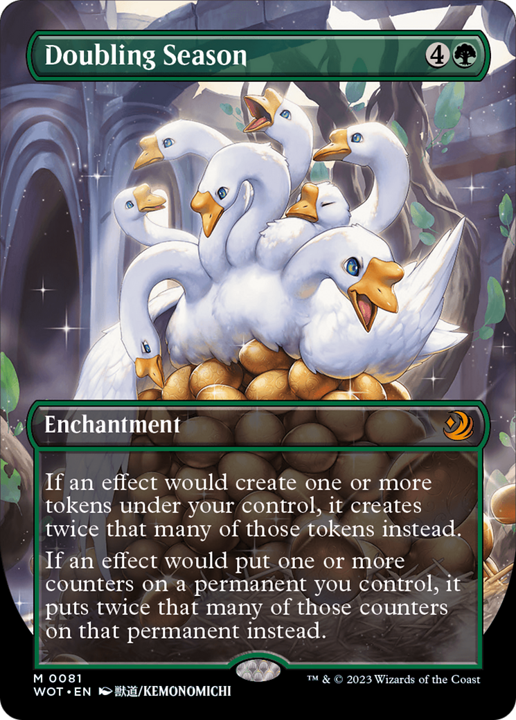 Doubling Season (Anime Borderless) (WOT-081) - Wilds of Eldraine: Enchanting Tales (Borderless)