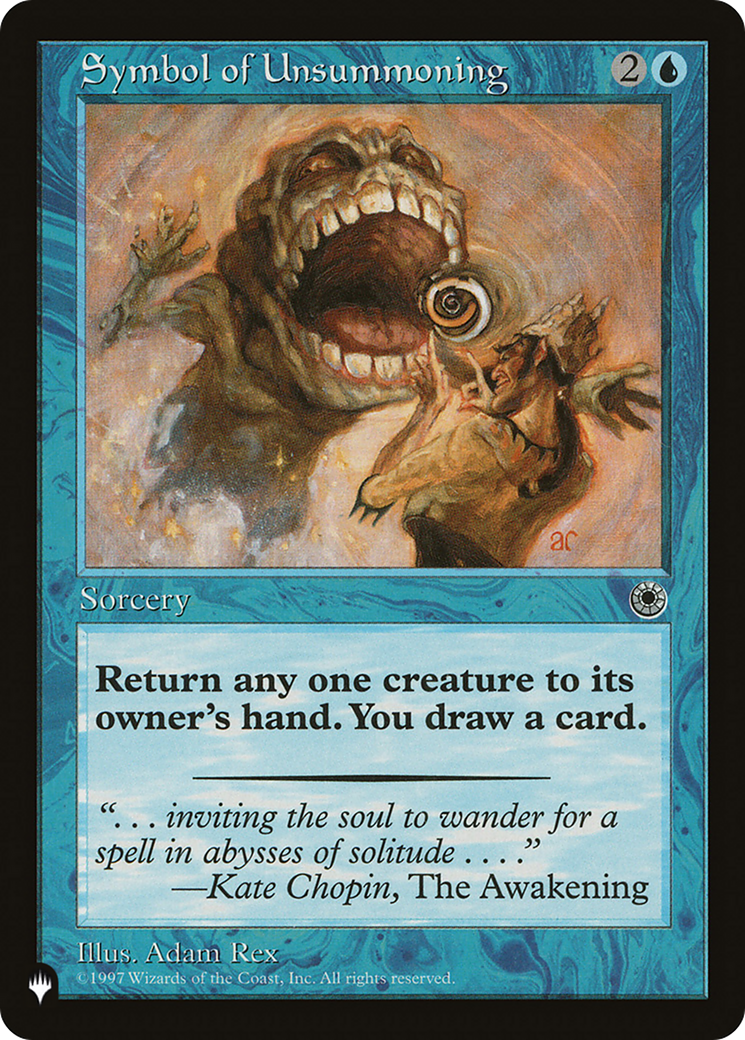 Symbol of Unsummoning (LIST-) - The List