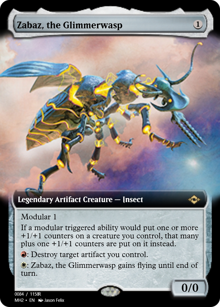 Zabaz, the Glimmerwasp (PRM-91369) - Magic Online Promos Foil
