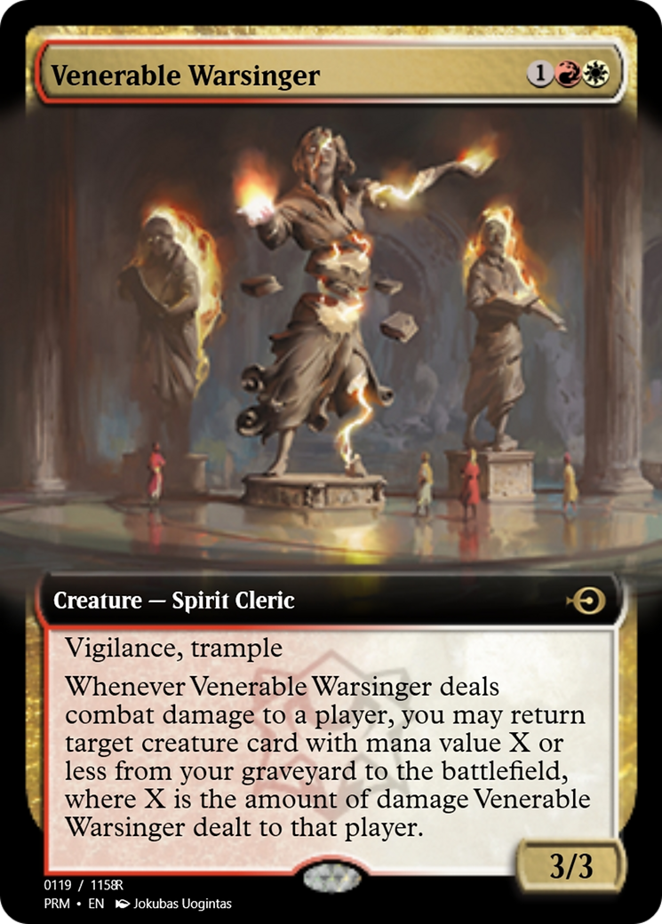 Venerable Warsinger (PRM-90210) - Magic Online Promos