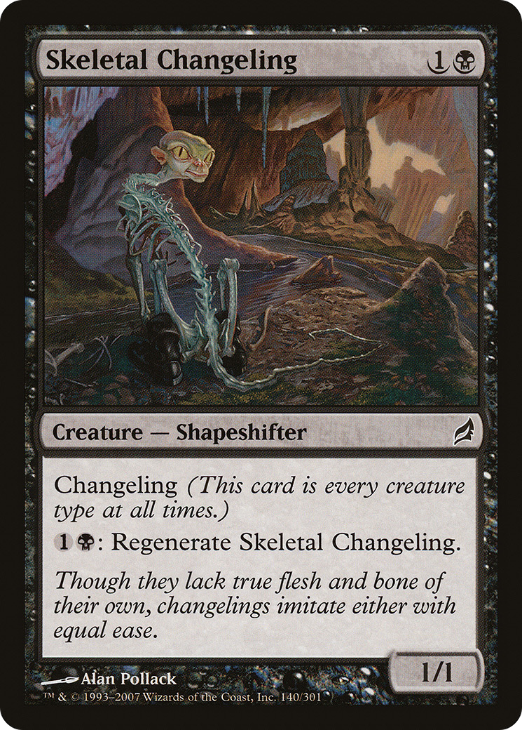 Skeletal Changeling (LRW-140) - Lorwyn Foil