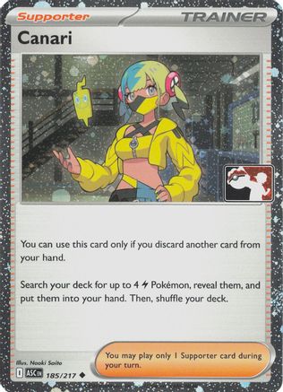 Canari 185/217 - Holofoil Prize Pack Series Cards - Uncommon