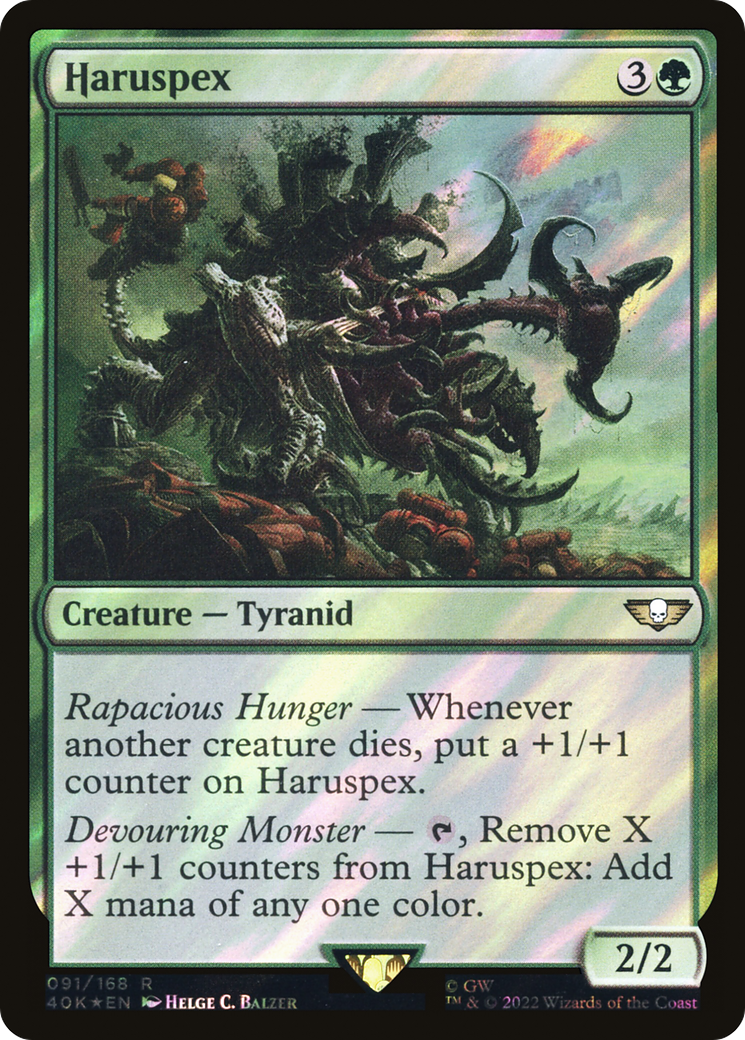 Haruspex (Surge Foil) (40K-91★) - Warhammer 40,000 Commander Foil