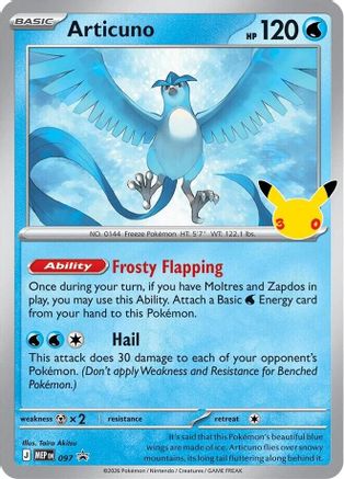 Articuno 097 - Holofoil ME Mega Evolution Promo - Promo