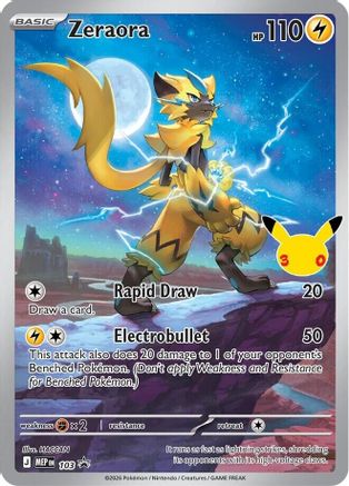 Zeraora 103 - Holofoil ME Mega Evolution Promo - Promo