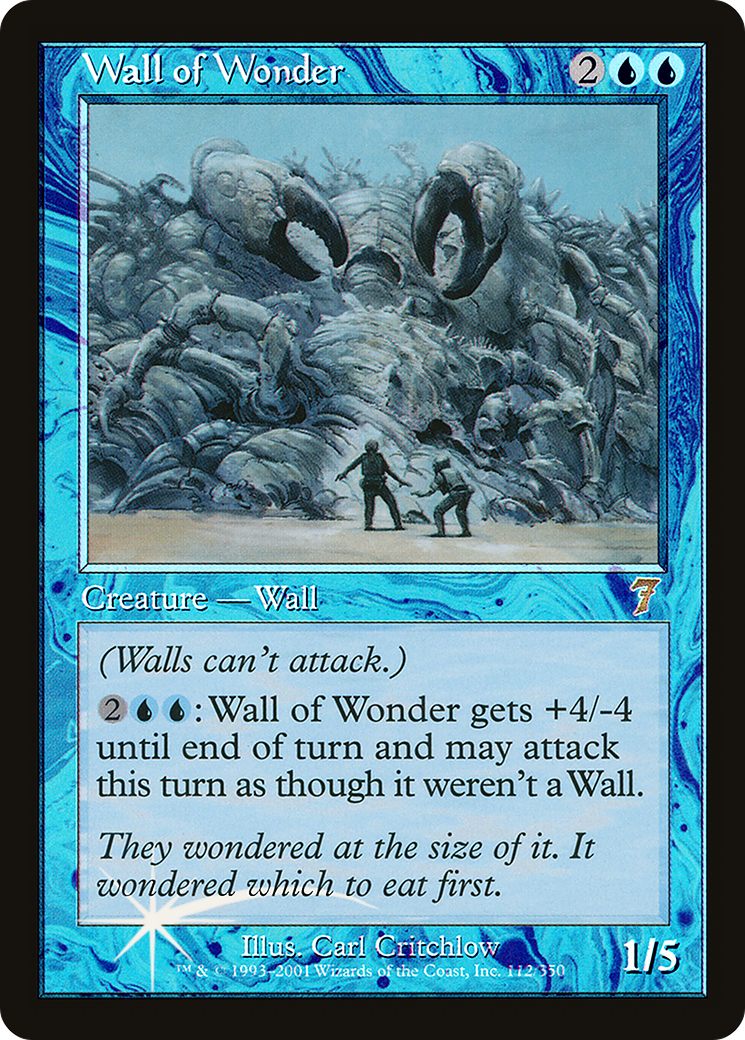 Wall of Wonder (7ED-112★) - Seventh Edition Foil