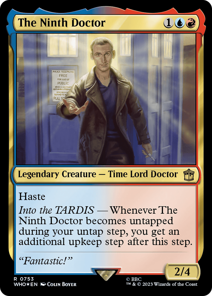 The Ninth Doctor (Surge Foil) (WHO-753) - Doctor Who Foil