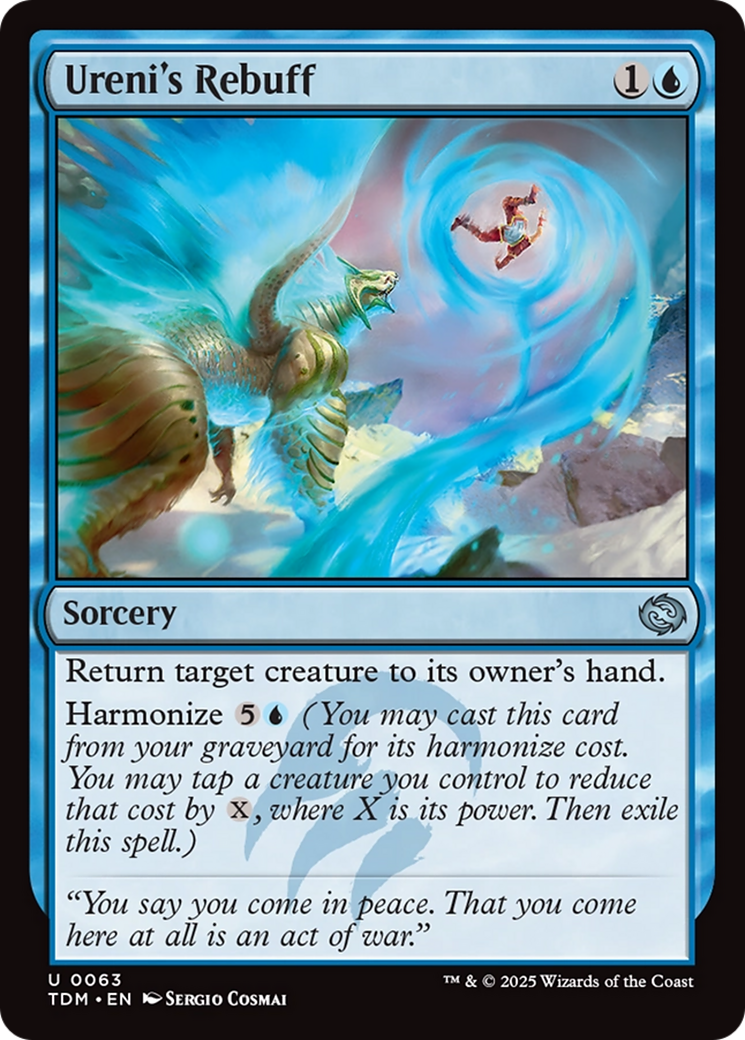 Ureni's Rebuff (TDM-063) - Tarkir: Dragonstorm Foil