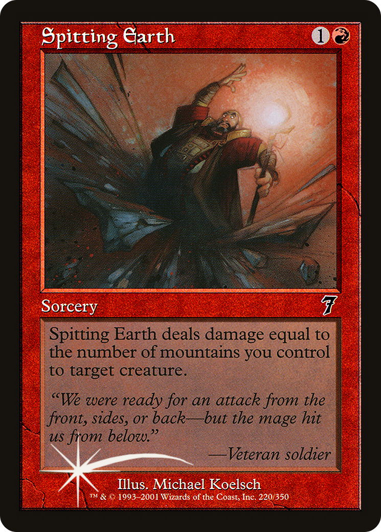 Spitting Earth (7ED-220★) - Seventh Edition Foil