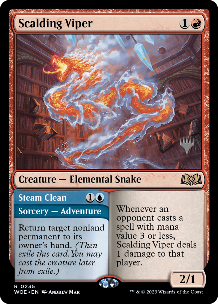 Scalding Viper (PPWOE-235P) - Wilds of Eldraine Promos Foil