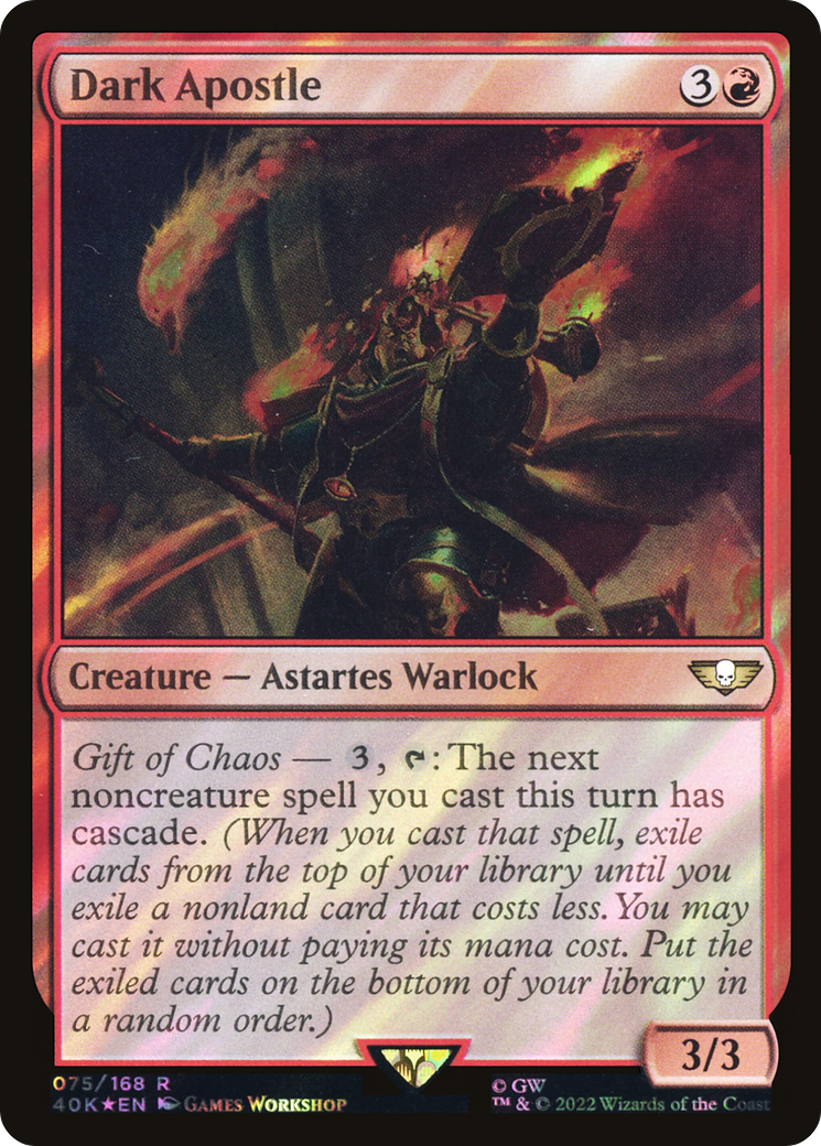 Dark Apostle (Surge Foil) (40K-75★) - Warhammer 40,000 Commander Foil