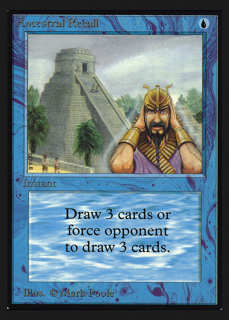 Ancestral Recall (CE) (CED-) - Collectors' Edition