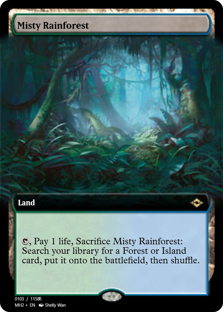 Misty Rainforest (PRM-91407) - Magic Online Promos Foil