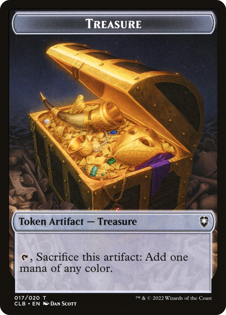 Treasure Token (CLB-017) - Battle for Baldur's Gate Tokens Foil