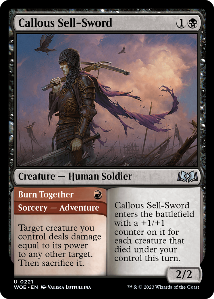 Callous Sell-Sword (WOE-221) - Wilds of Eldraine Foil