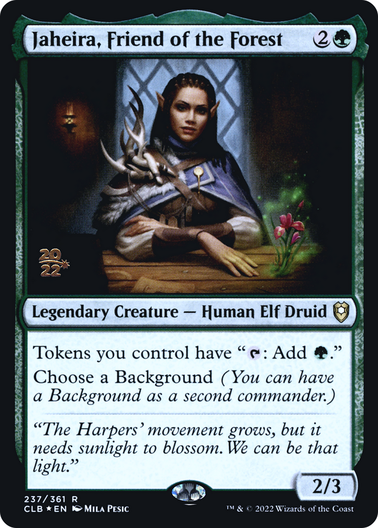 Jaheira, Friend of the Forest (PRE-237S) - Battle for Baldur's Gate Promos Foil