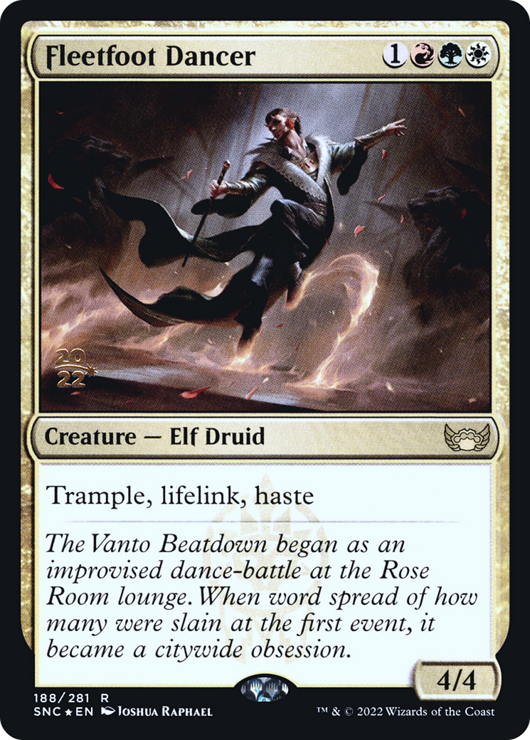 Fleetfoot Dancer (PRE-188S) - Streets of New Capenna Promos Foil