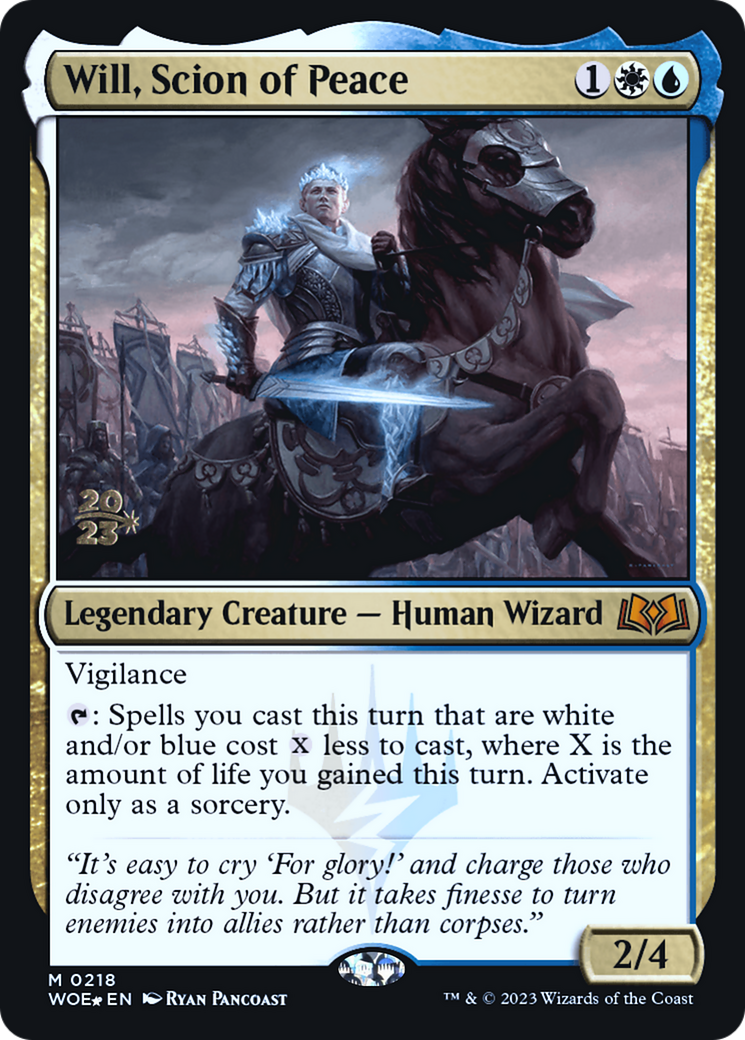 Will, Scion of Peace (PRE-218S) - Wilds of Eldraine Promos Foil