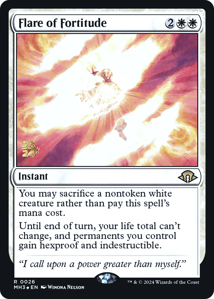 Flare of Fortitude (PRE-26S) - Modern Horizons 3 Promos Foil