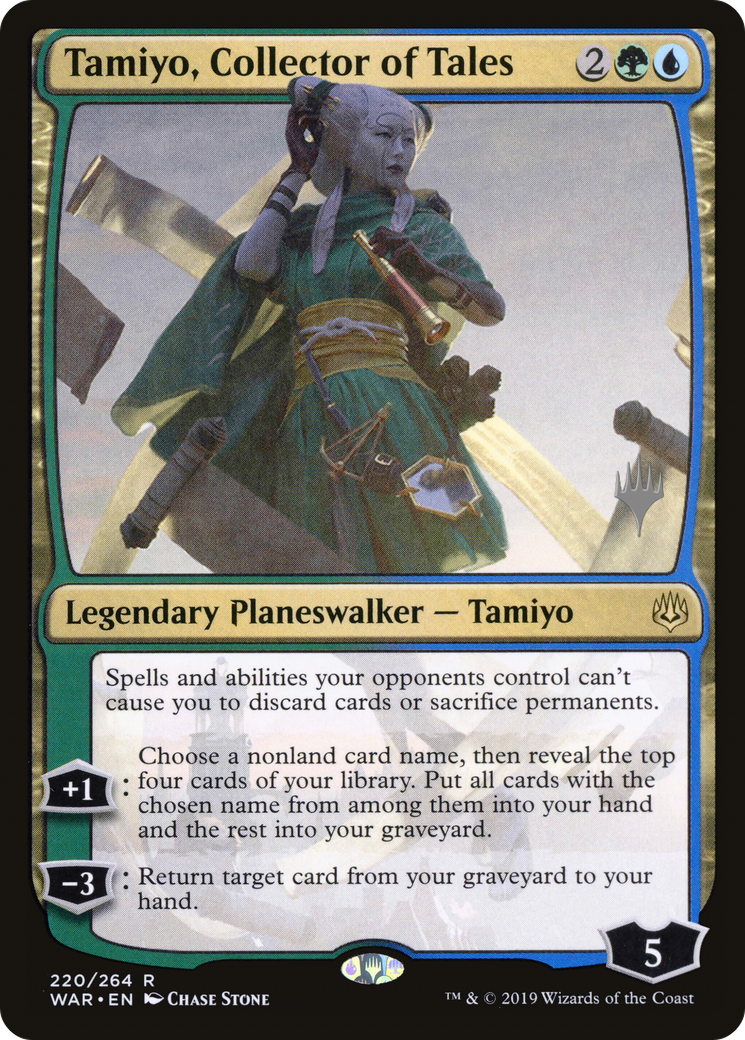 Tamiyo, Collector of Tales (PPTHB-220P) - War of the Spark Promos Foil