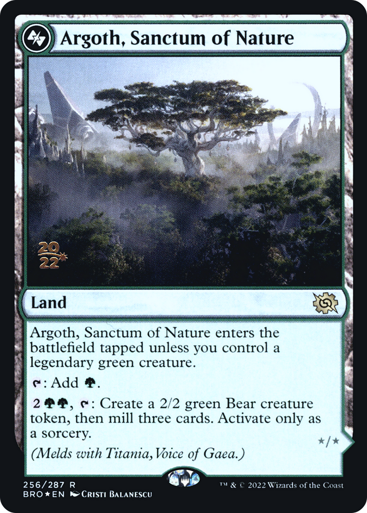 Argoth, Sanctum of Nature (PRE-256S) - The Brothers' War Promos Foil