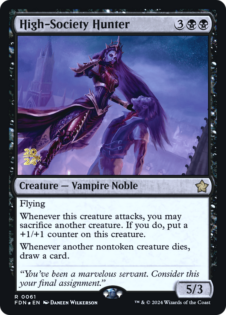 High-Society Hunter (PRE-61S) - Foundations Promos Foil
