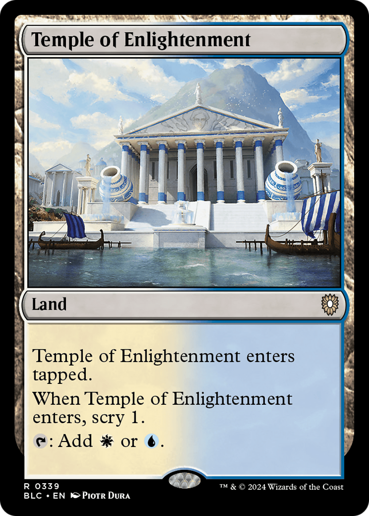 Temple of Enlightenment (BLC-339) - Bloomburrow Commander