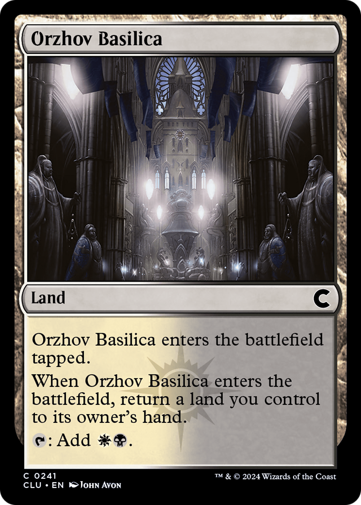 Orzhov Basilica (CLU-241) - Ravnica: Clue Edition
